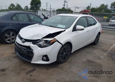 2015 Toyota Corolla S Plus from USA, damaged, VIN 2T1BURHEXFC428707